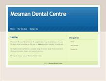 Tablet Screenshot of mosmandental.com.au